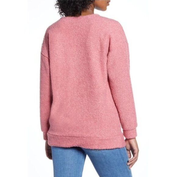 Caslon Faux Shearling Teddy Sweater - Picture 2 of 3